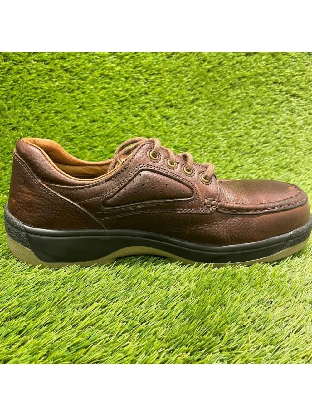 Florsheim Compadre Mens Size 11 Brown Composite Toe Safety Work Oxford Shoes